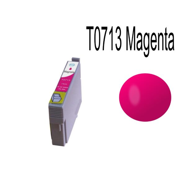 Epson kompatibel T0713 Magneta   Den med leoparden C13T07134012